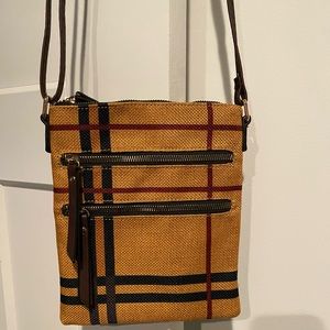 Plaid crossbody bag